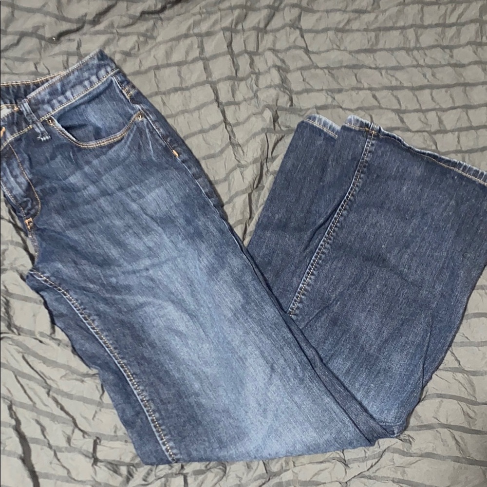 Banana Republic Blue Flare Wide Leg Jeans 29/8R